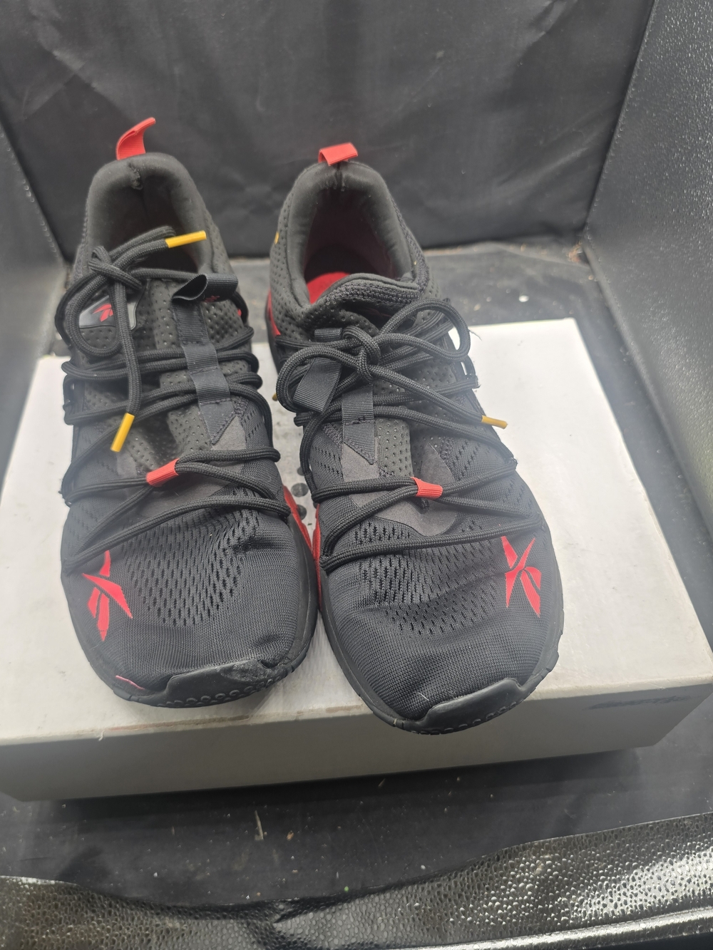 Reebok Black‎ Sneakers with Red Insole and Logo